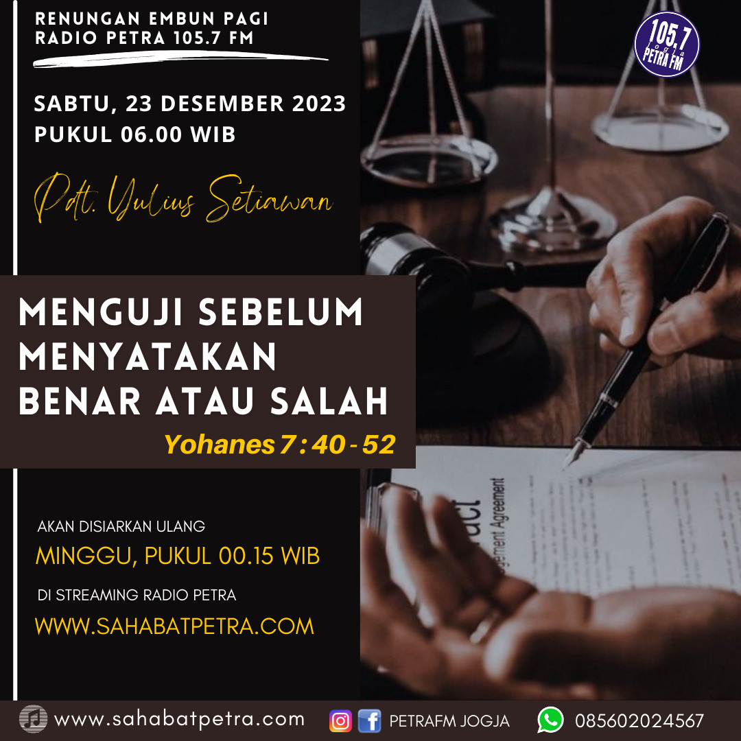 Embun Pagi - 23 DESEMBER 2023