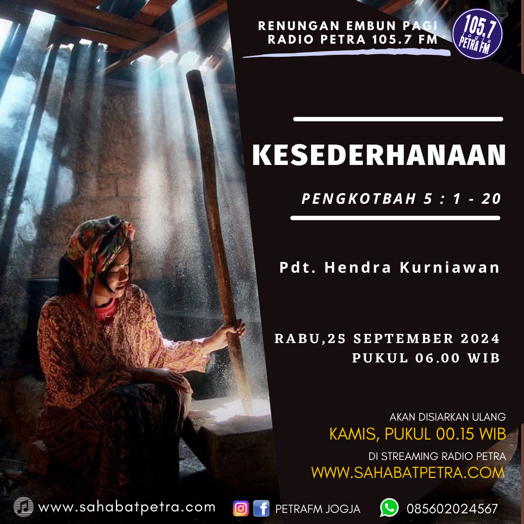 Embun Pagi - 25 SEPTEMBER 2024