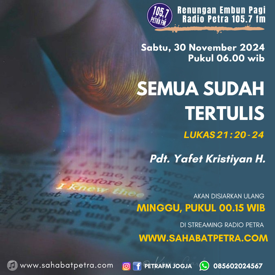 Embun Pagi - 30 NOVEMBER 2024