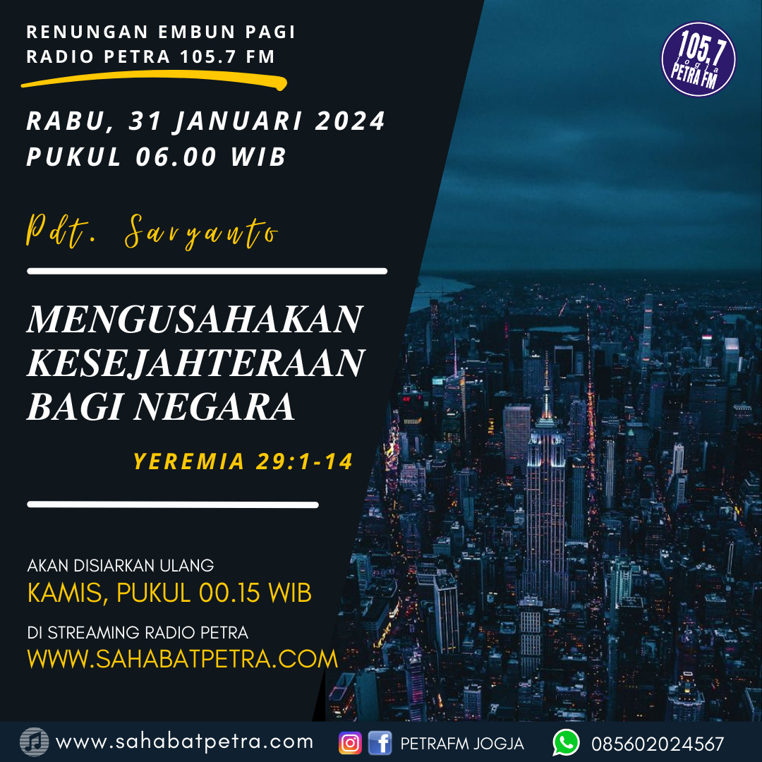 Embun Pagi - 31 JANUARI 2024