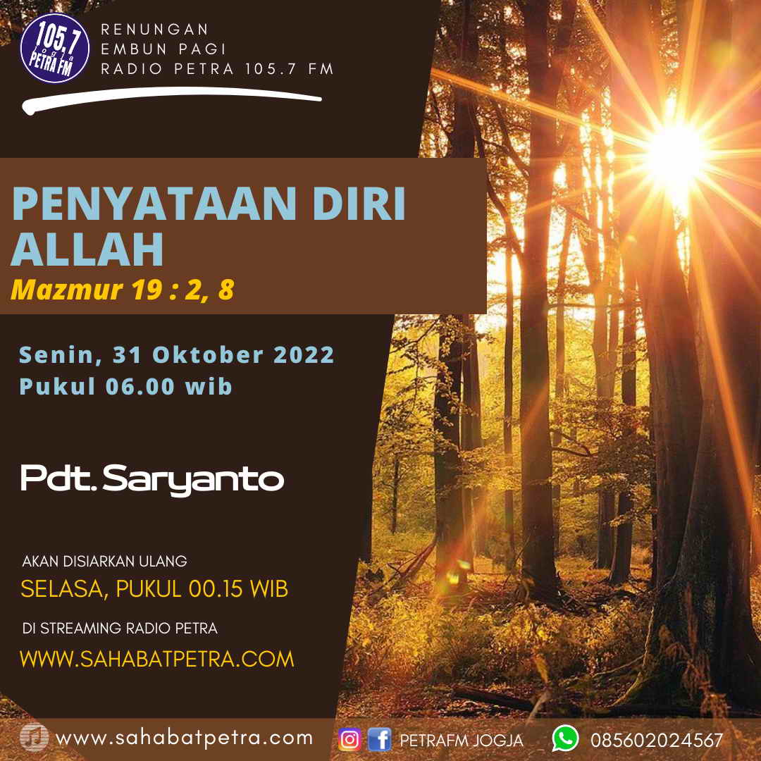 Embun Pagi - 31 OKTOBER 2022