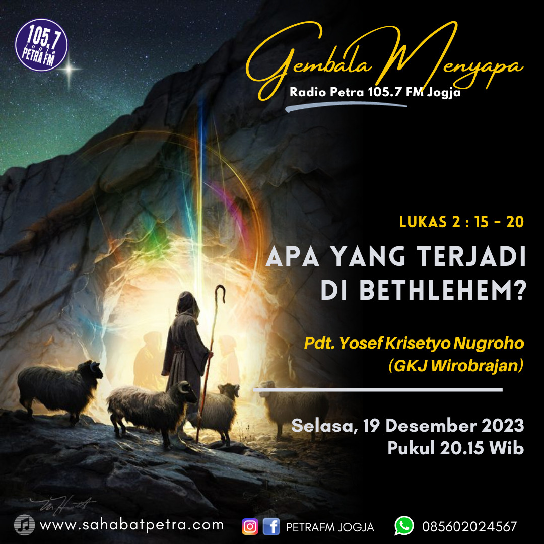 Gembala Menyapa - 19 DESEMBER 2023