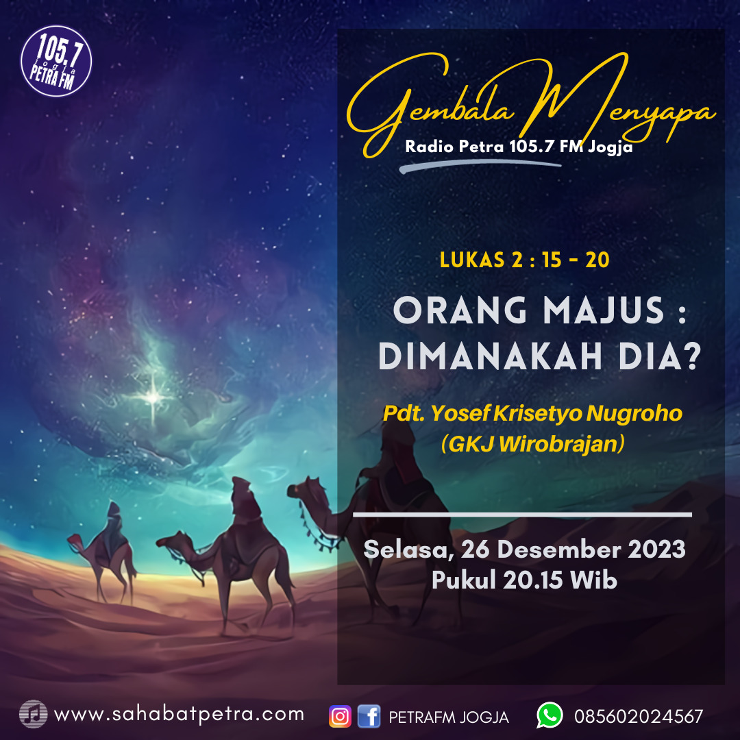 Gembala Menyapa - 26 DESEMBER 2023