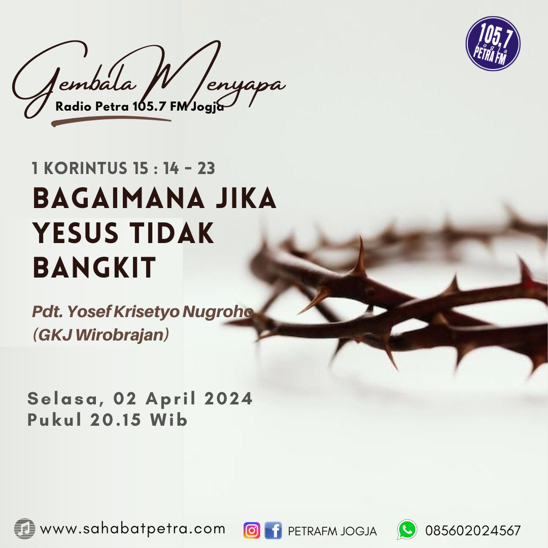 Gembala Menyapa - 02 APRIL 2024