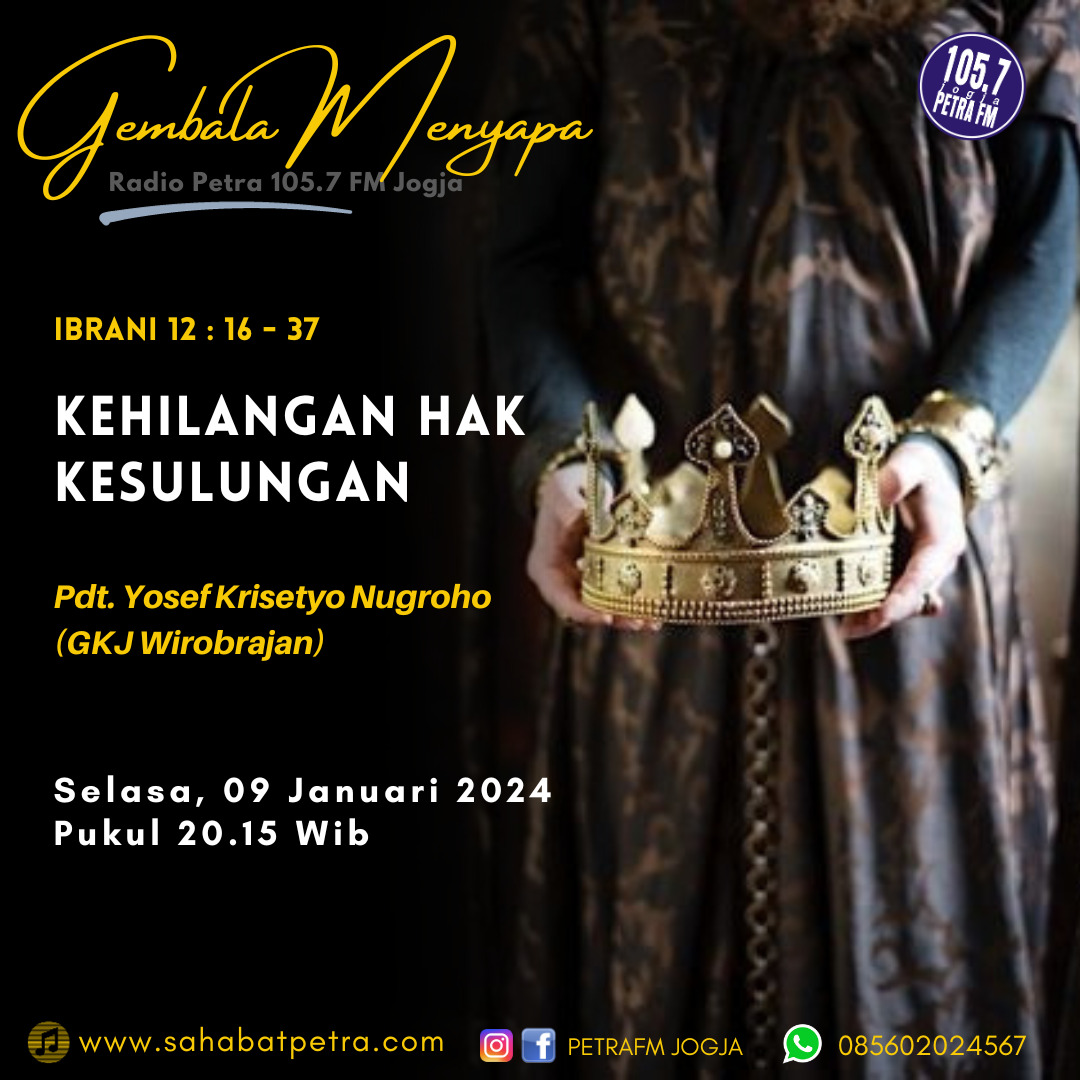 Gembala Menyapa - 09 JANUARI 2024