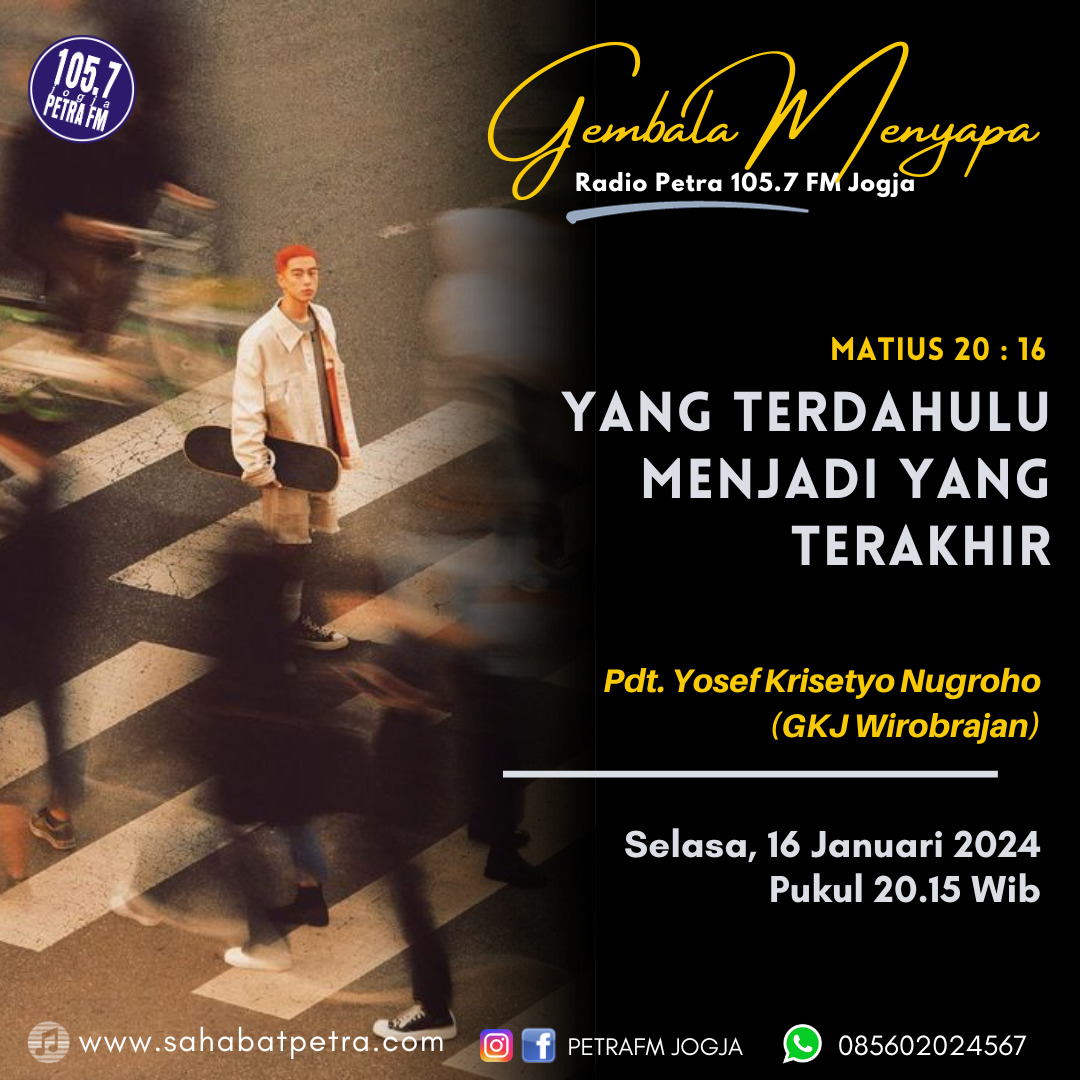 Gembala Menyapa - 16 JANUARI 2024