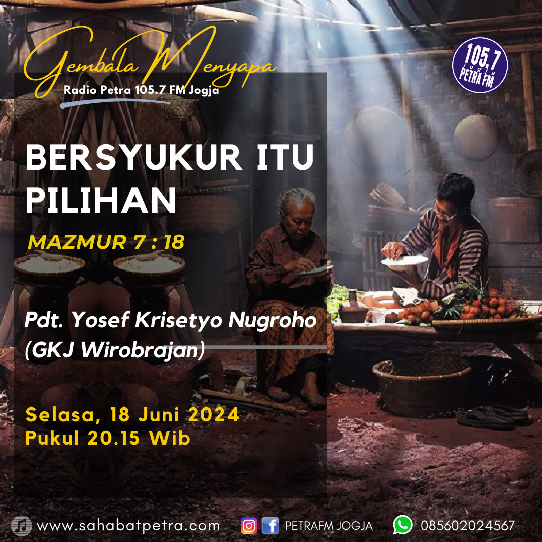 Gembala Menyapa - 18 JUNI 2024