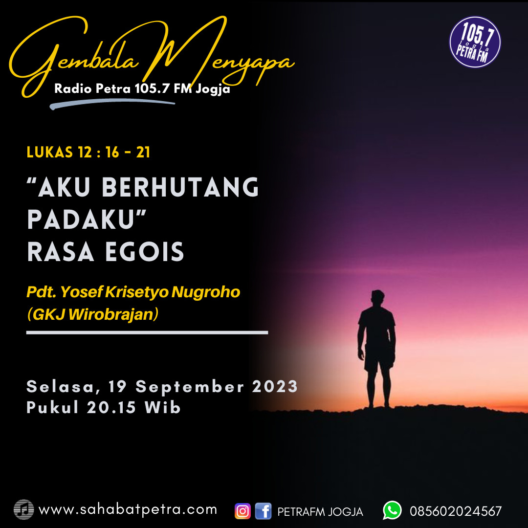 Gembala Menyapa - 19 SEPTEMBER 2023