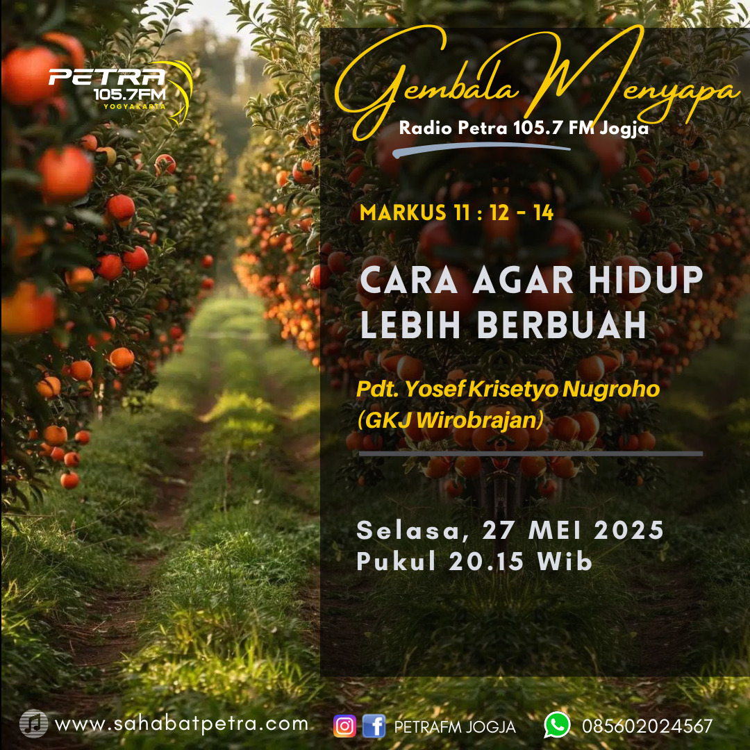 Gembala Menyapa - 27 MEI 2025