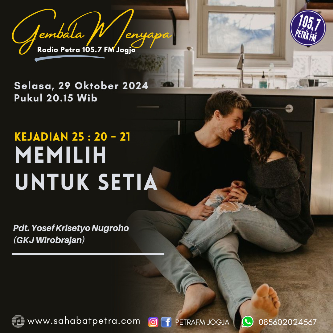Gembala Menyapa - 29 OKTOBER 2024