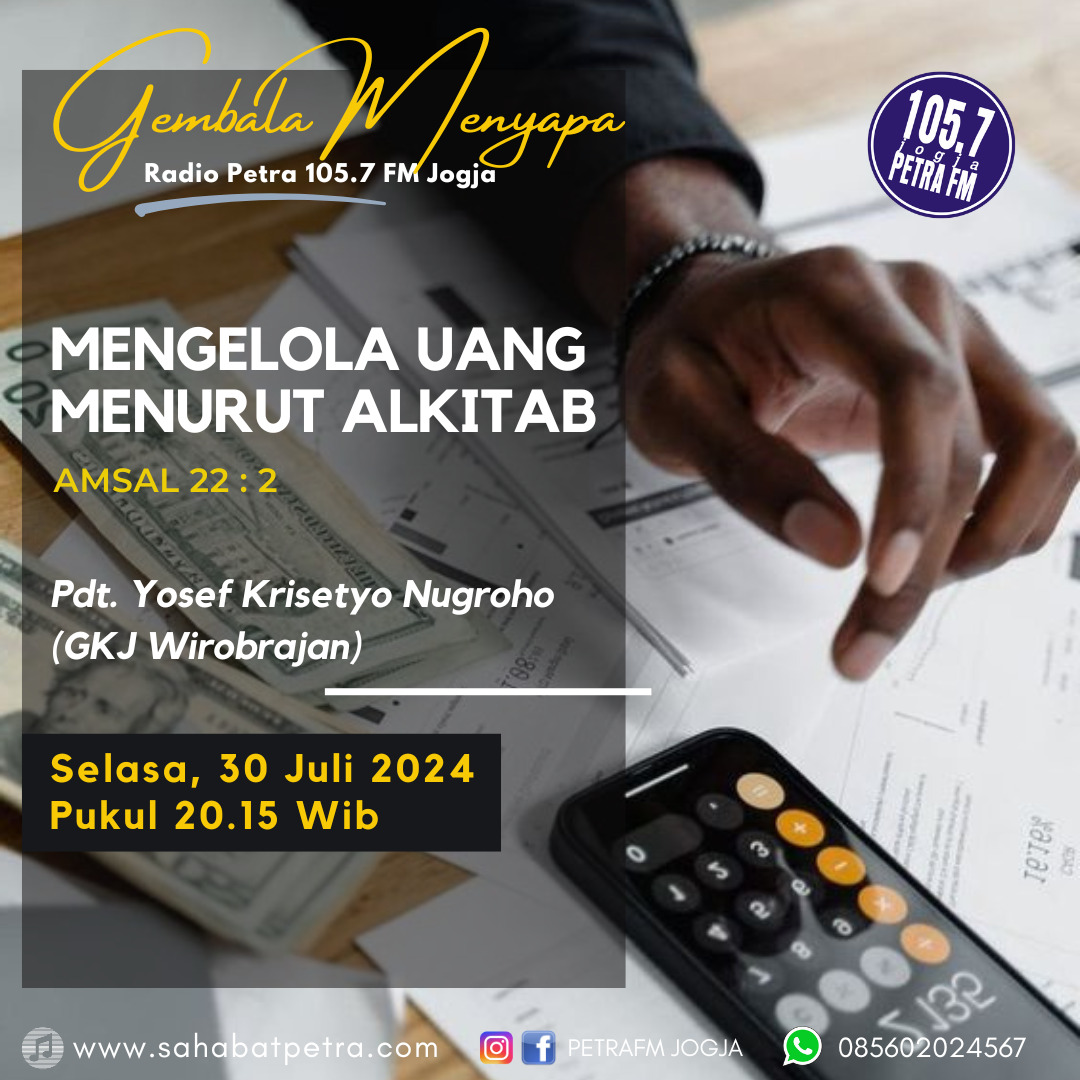 Gembala Menyapa - 30 JULI 2024