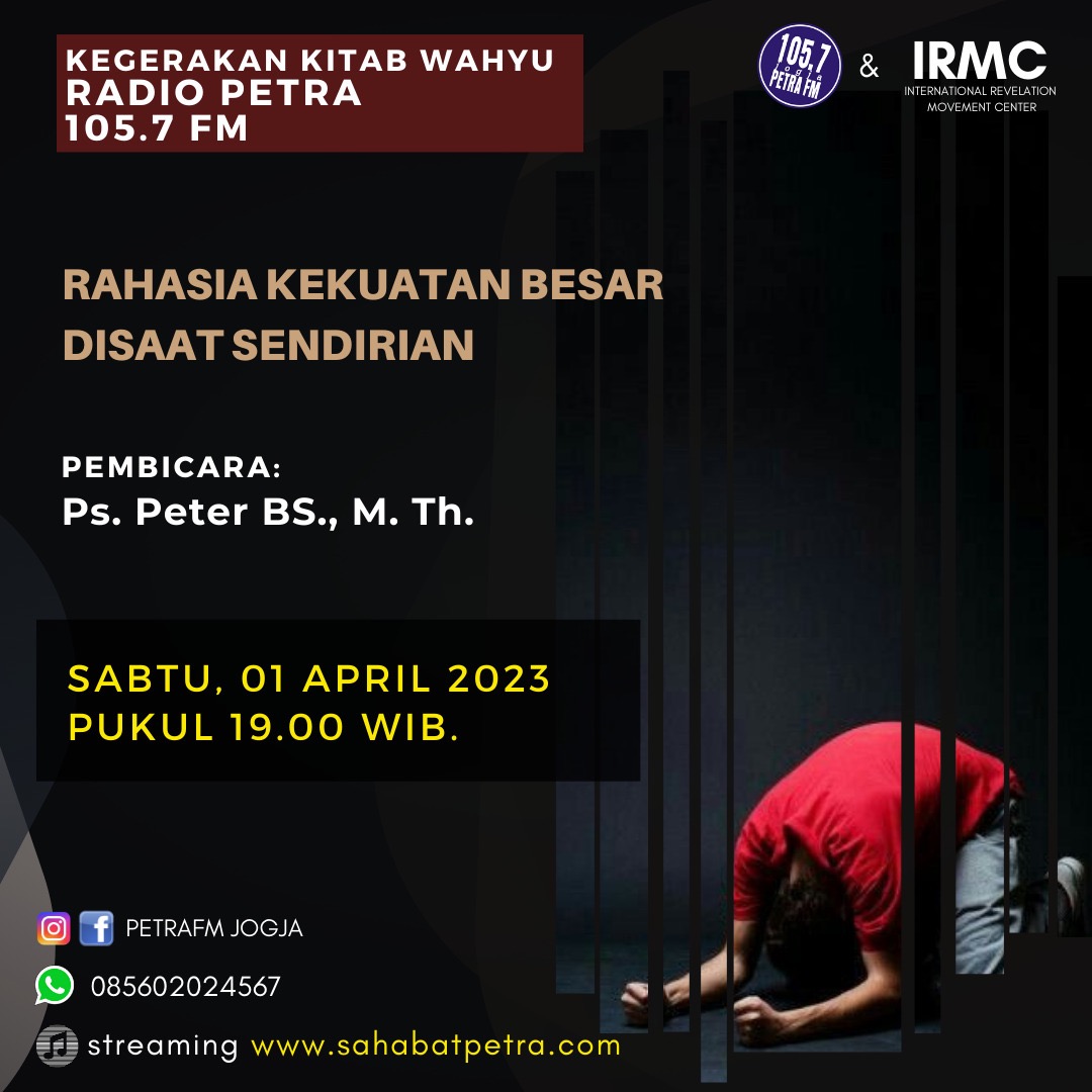 Kegerakan Kitab Wahyu - 01 APRIL 2023