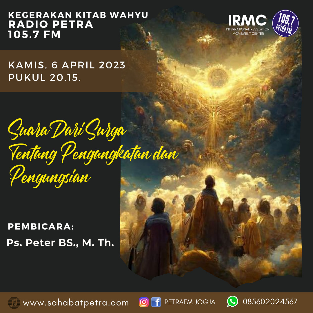 Kegerakan Kitab Wahyu - 06 APRIL 2023