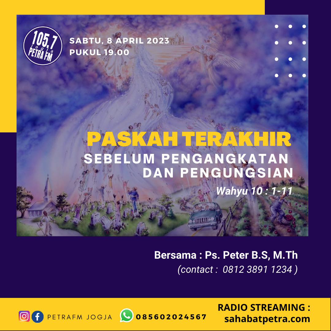 Kegerakan Kitab Wahyu - 08 APRIL 2023