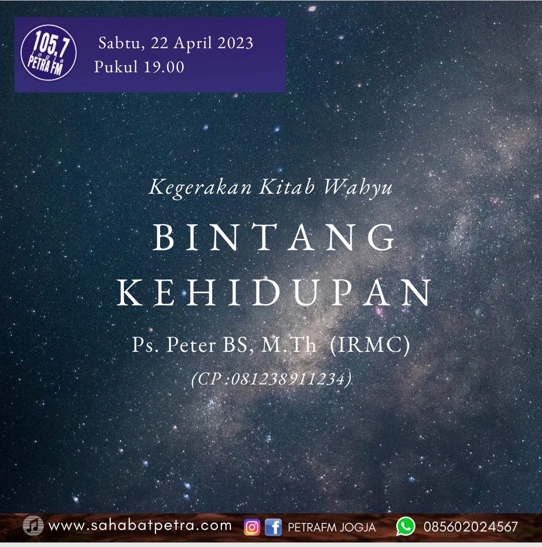 Kegerakan Kitab Wahyu - 22 APRIL 2023
