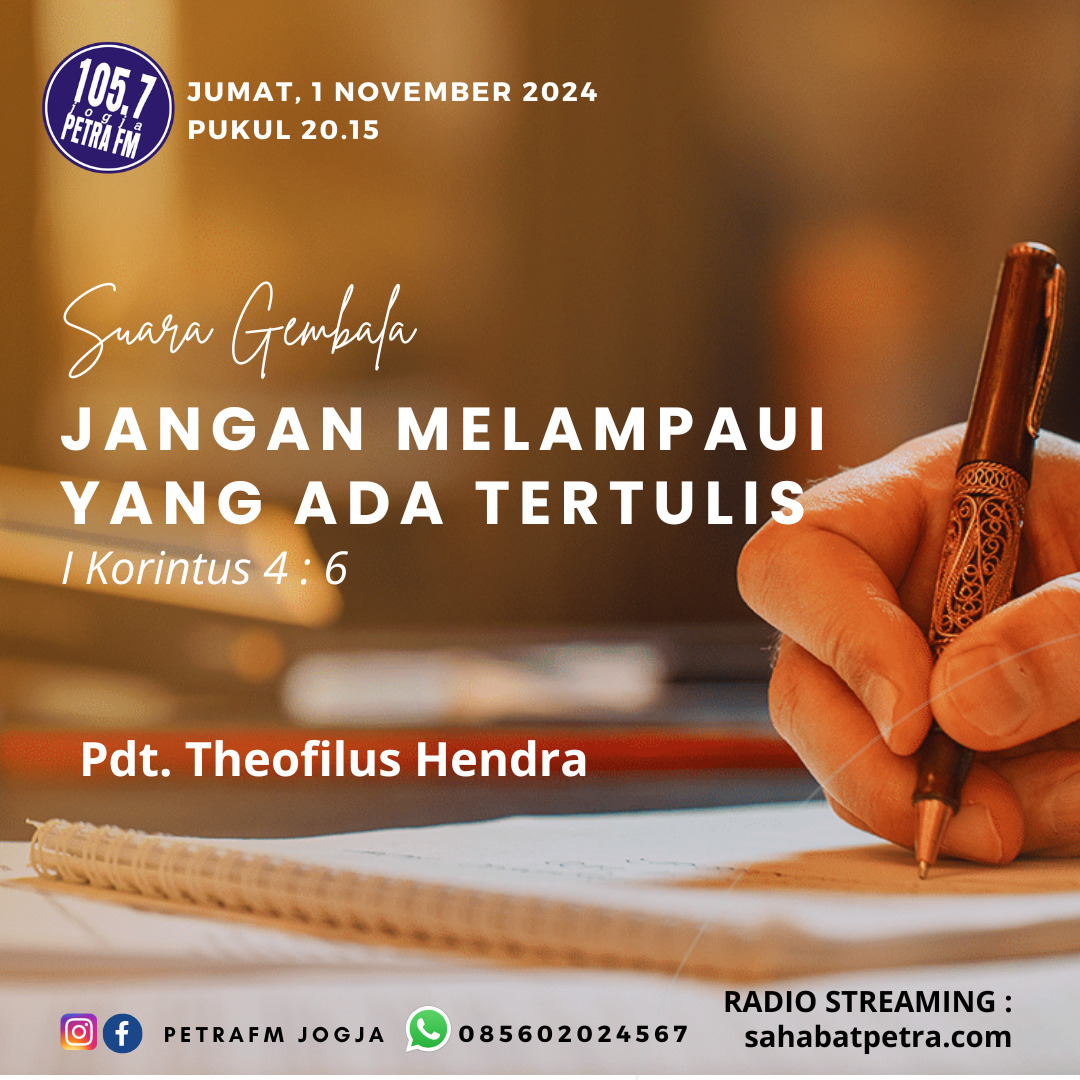 Suara Gembala - 01 NOVEMBER 2024